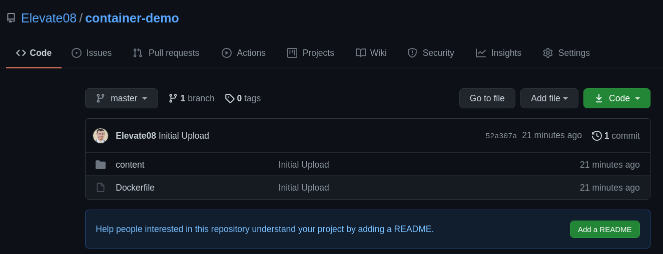 GitHub Repo Settings